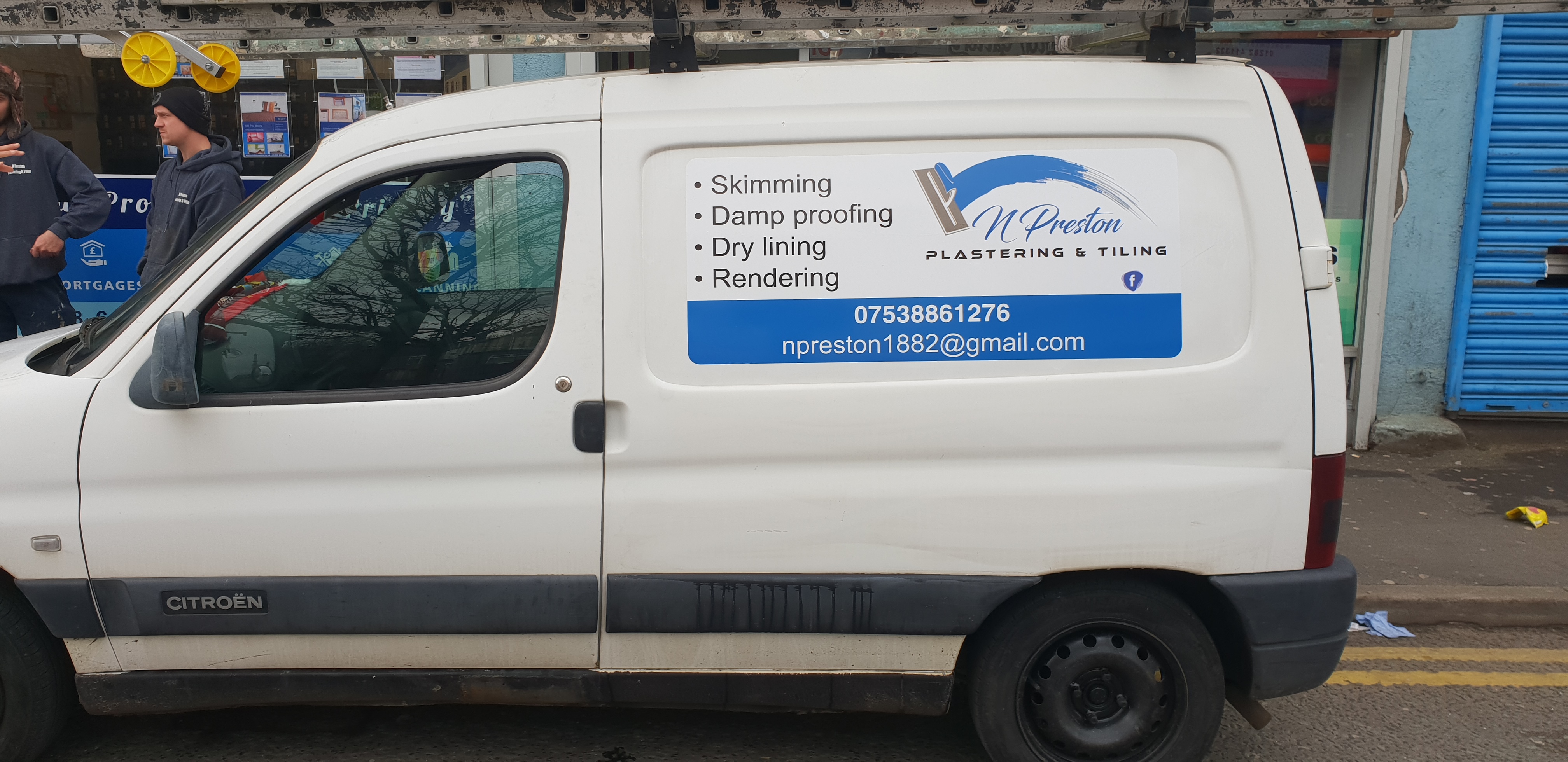 Van lettering job