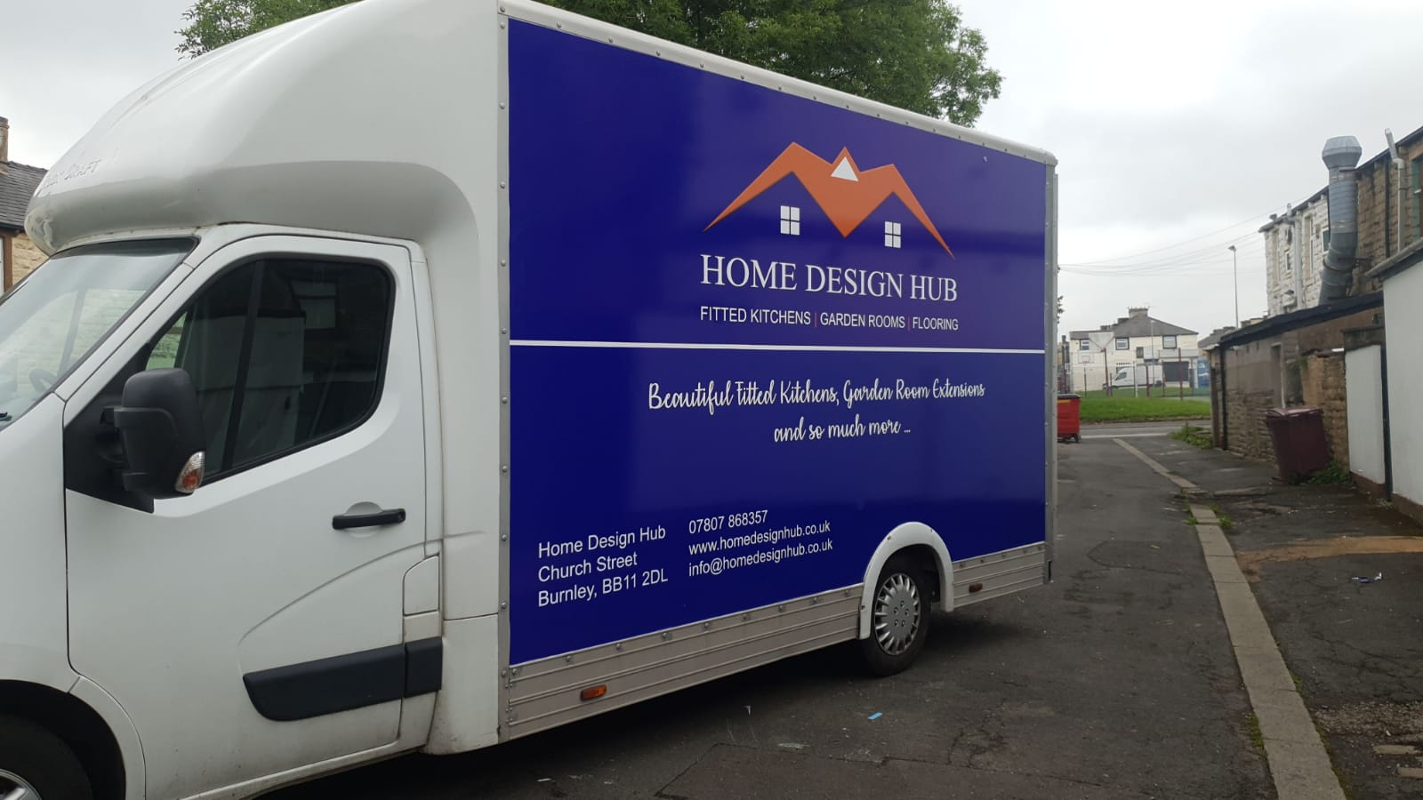 Lettered box van